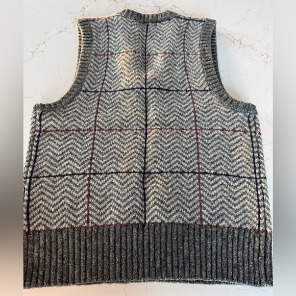 Vintage Filene's The Men's Store Shetland Wool Grandpa Sweater Vest / medium - Picture 2 of 8